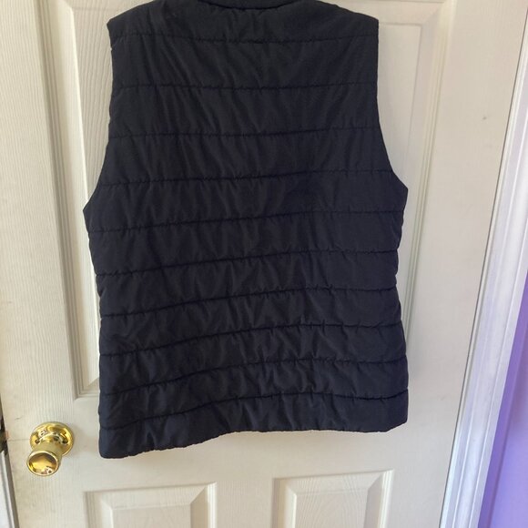 Michael Kors Puffer Vest Black Size Medium Zip Front - Picture 5 of 5